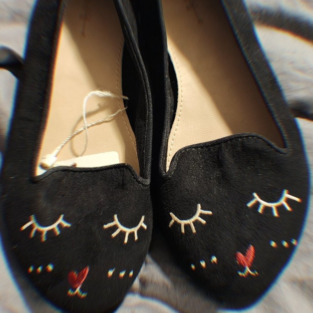 Zara Girls Shoes Kitten Flats Size 12 NWT